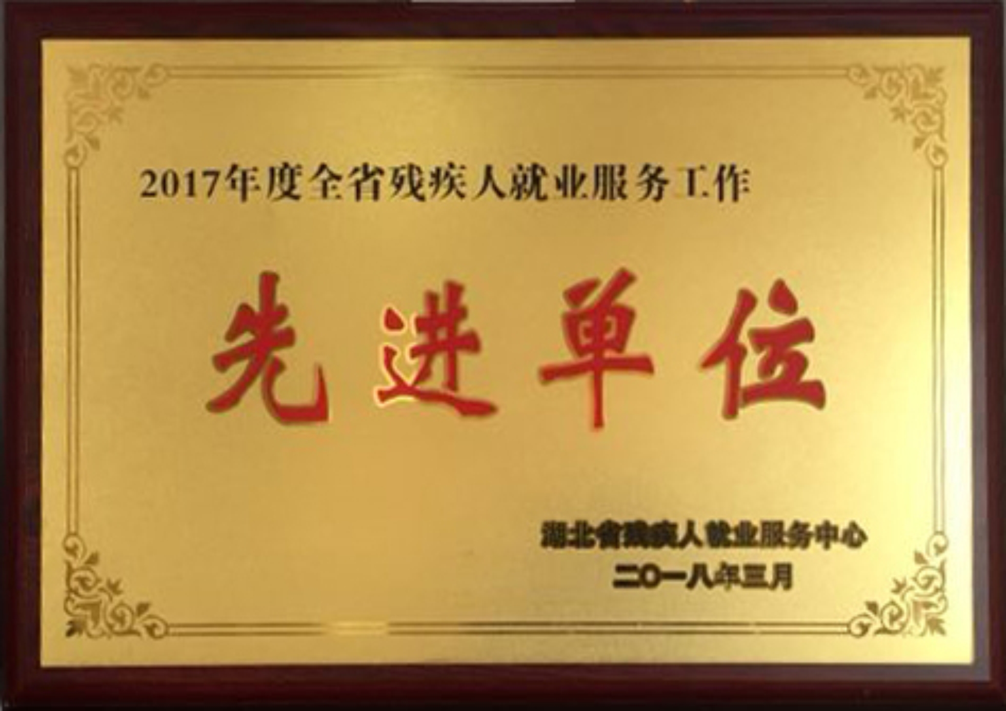 2017年度全省残疾人就业服务工作先进单位